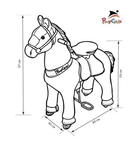 Поницикл (Ponycycle) Чернобурка 4152 (U421) (Витринный экземпляр)