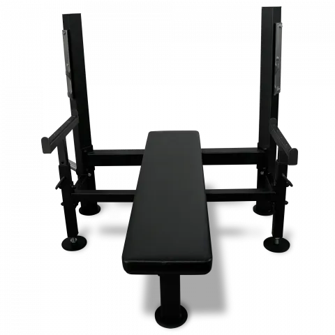 Скамья для жима лёжа со страховочными упорами BRONZE GYM PARTNER ML-902
