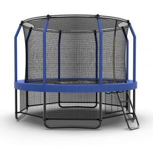 Батут каркасный с защитной сеткой и лестницей MZONE LUX 12 FT (366 см)