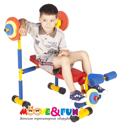 Детская скамья для жима со штангой Moove&Fun SH-06