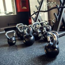 Гиря обрезиненная с хромированной ручкой PROFI-FIT 28 кг