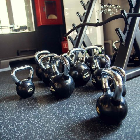 Гиря обрезиненная с хромированной ручкой PROFI-FIT 30 кг