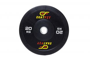 Диск бамперный EkatFit 20 кг (черный)